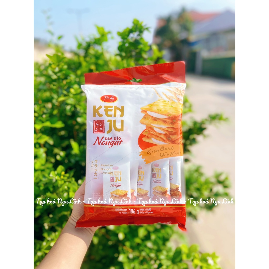 [186gr] Bánh quy Nougat kem sữa Kenju Richy