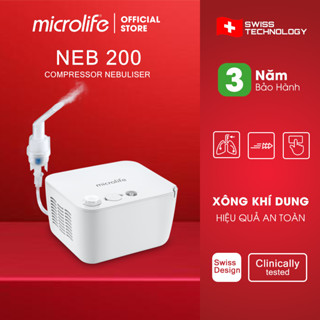 Máy Xông Khí Dung, Xông Mũi Họng MICROLIFE NEB200 | Điều Trị Các Bệnh Về Đường Hô Hấp Hiệu Quả