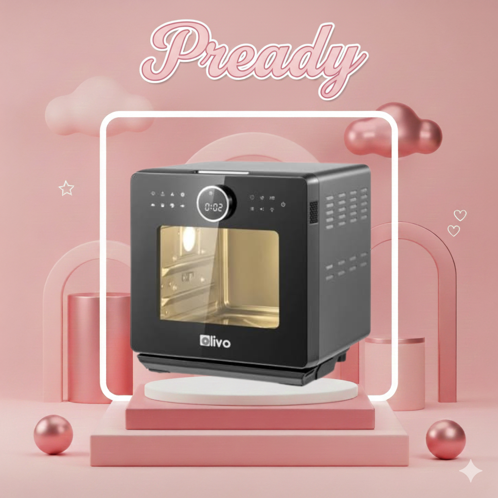 Nồi Chiên Hơi Nước OLIVO SF16 PRO – 56 Chức Năng – Dung Tích 16L – Phụ Kiện Trục Xiên Quay