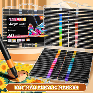 Bút Màu Acrylic 48 Màu – Dành Cho Học Sinh, Sinh Viên, Người Yêu Vẽ Thỏa Sức Sáng Tạo