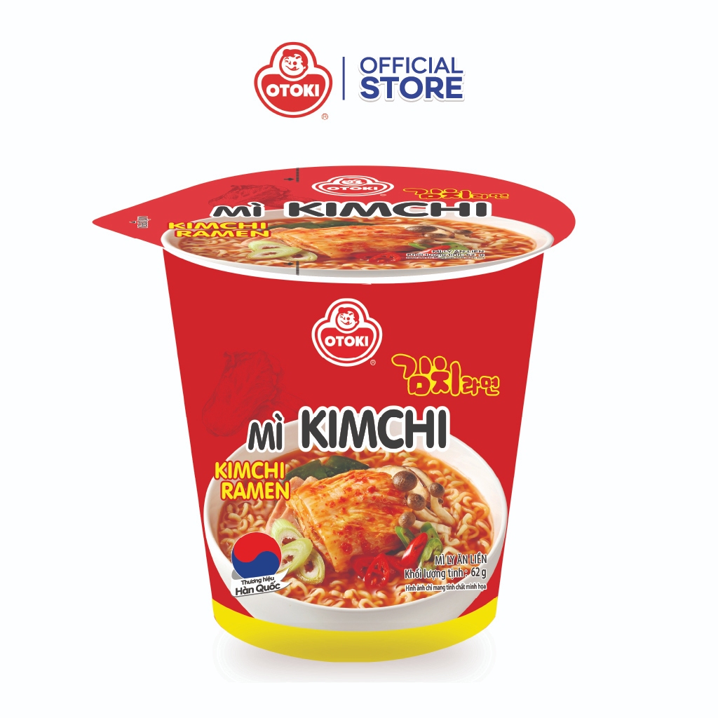 Combo 6 Ly Mì kim chi Otoki 62g