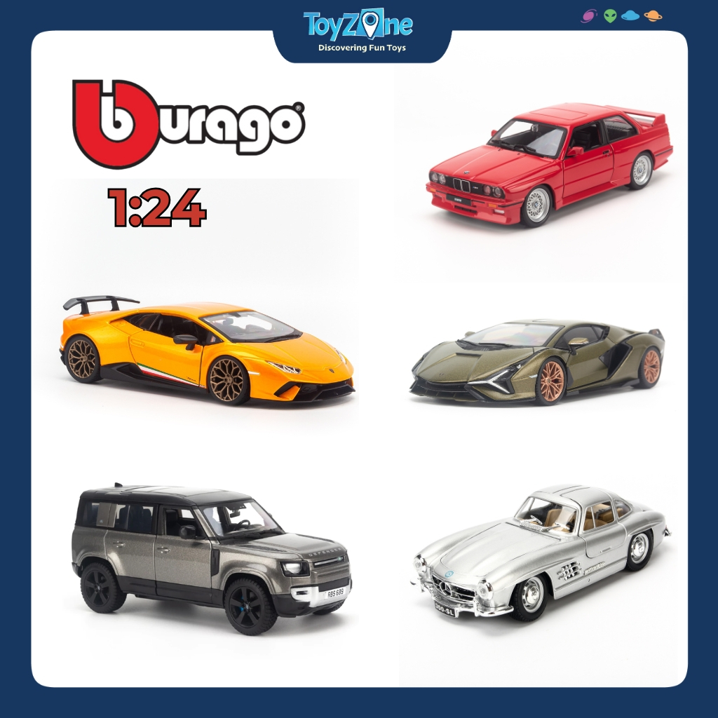 Mô hình xe BBURAGO tỉ lệ 1:24 Mercedes, Lambor, Ferrari, BMW, Land Rover chính hãng BBURAGO
