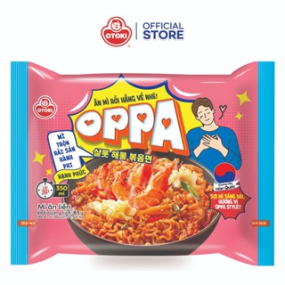 Combo 10 gói Oppa mì trộn hải sản hành phi ăn liền Otoki 65g