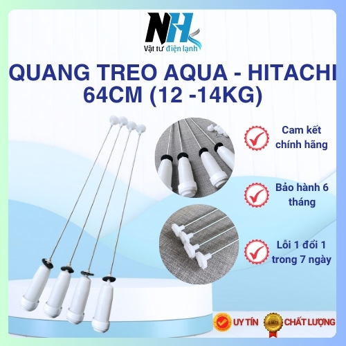 Quang treo máy giặt Aqua 64cm zin dành cho máy 12kg đến 14kg