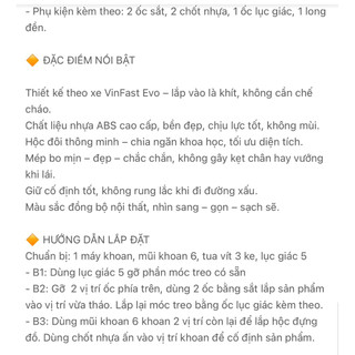 Hộc Đồ Đôi Lắp Cho Các Dòng Xe Evo