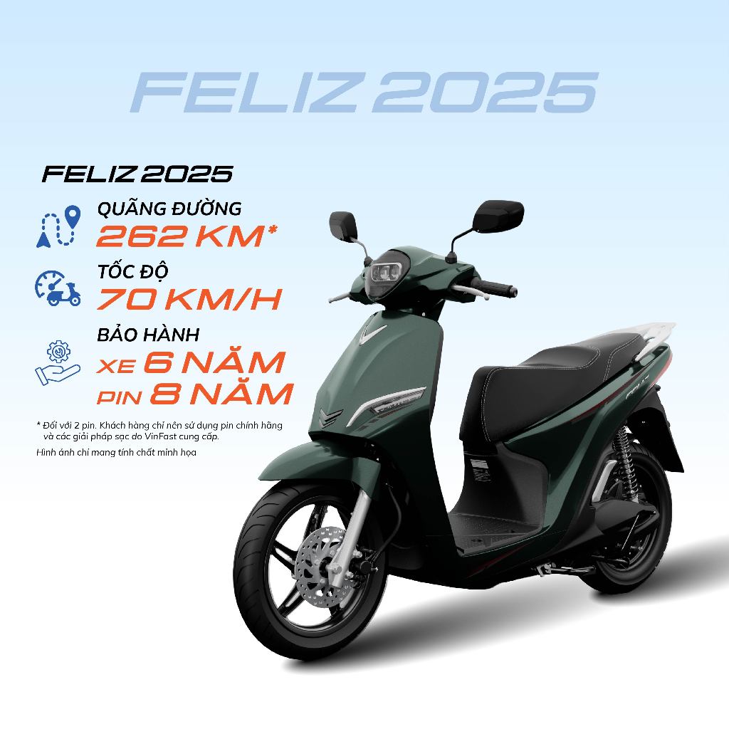 Xe máy điện VinFast Feliz 2025
