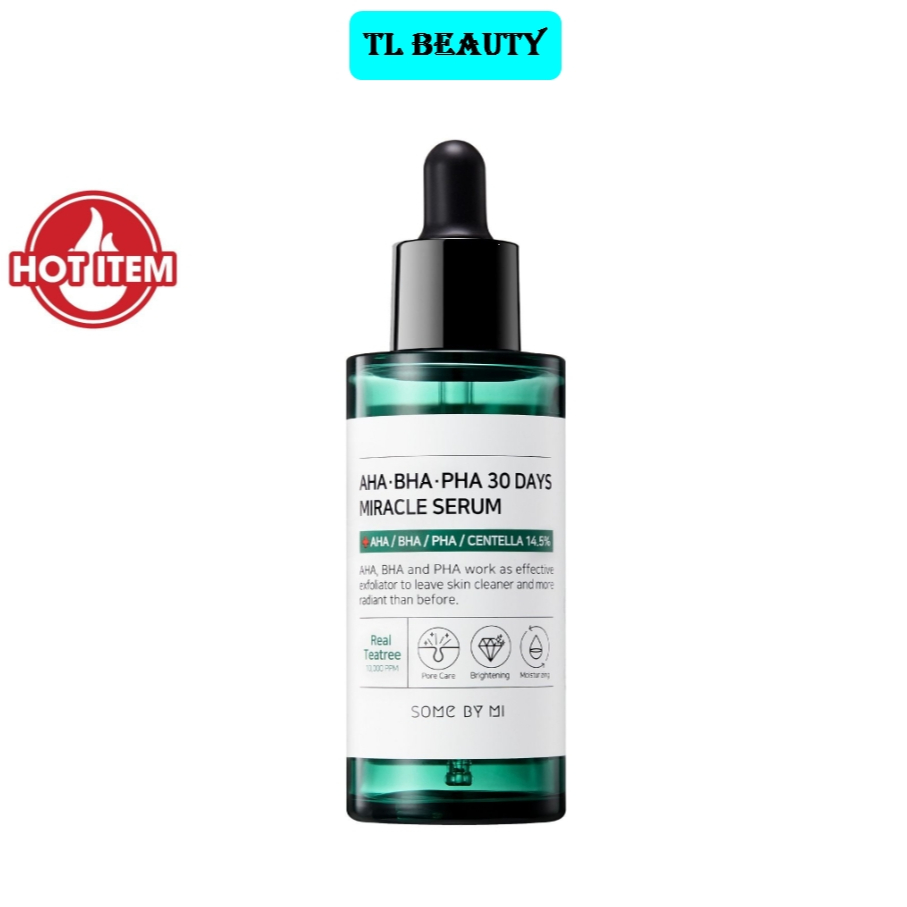 Serum giúp kiềm dầu, ngừa mụn Some By Mi AHA-BHA-PHA 30 Days Miracle Serum –  50ml [VAT + TEM PHỤ]