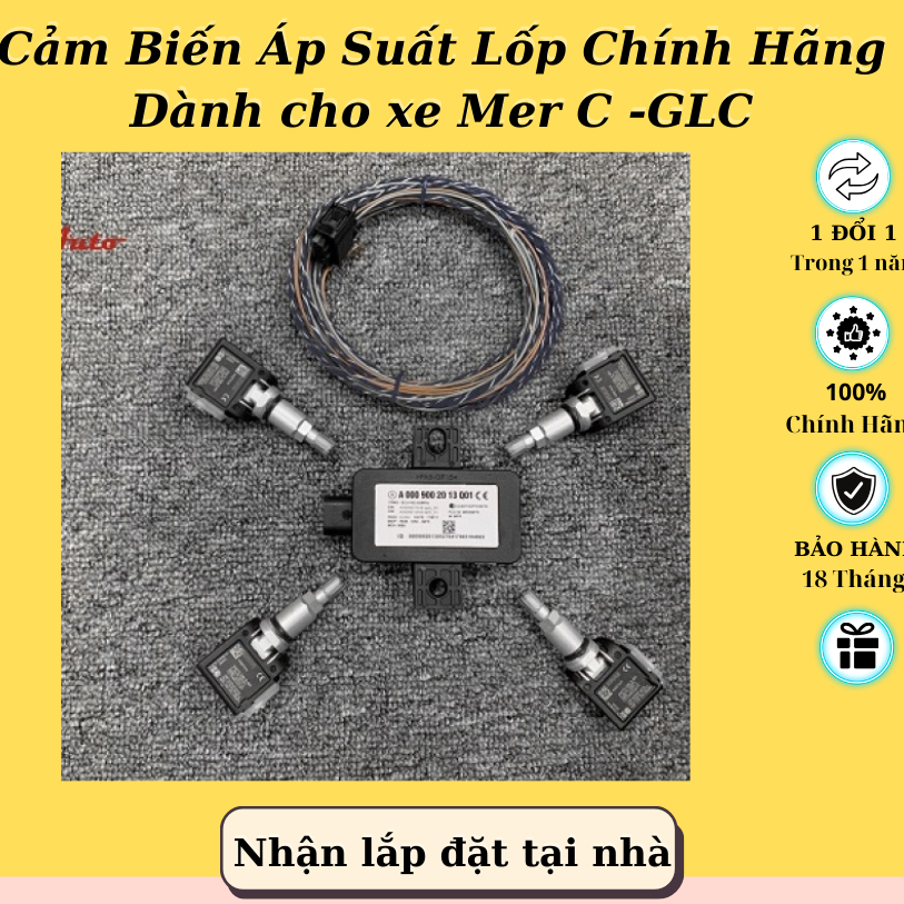 Cảm Biến Áp Suất Lốp Chính Hãng Mer C -GLC