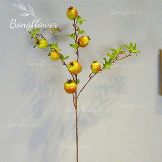 Cành Lựu Giả Decor | Hoa Quả Giả Cắm Bình Sang Trọng