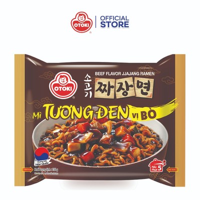 Combo 5 Gói Mì Trộn Tương Đen vị bò Otoki 135g