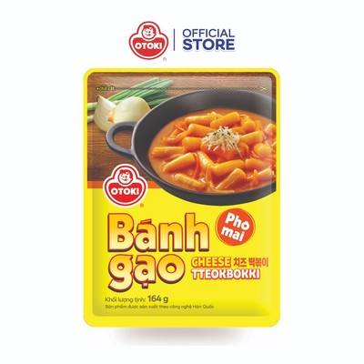 Bánh gạo Tokbokki Jin Phô Mai Otoki gói 164g