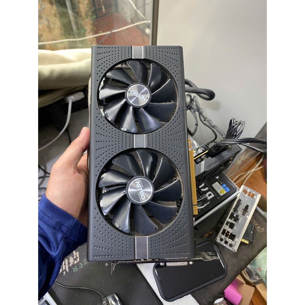CARD MÀN HÌNH SHAPHIA NITRO ĐEN RX 580 8GB