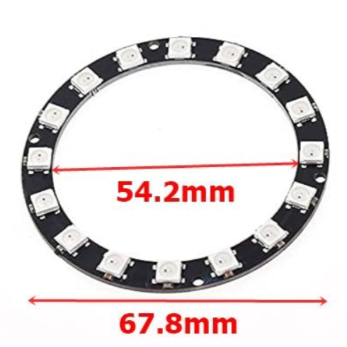 Module LED RGB 5050 WS2812B 16 LED