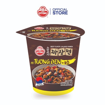 Combo 6 Ly Mì Jin Tương Đen vị bò Otoki 65g