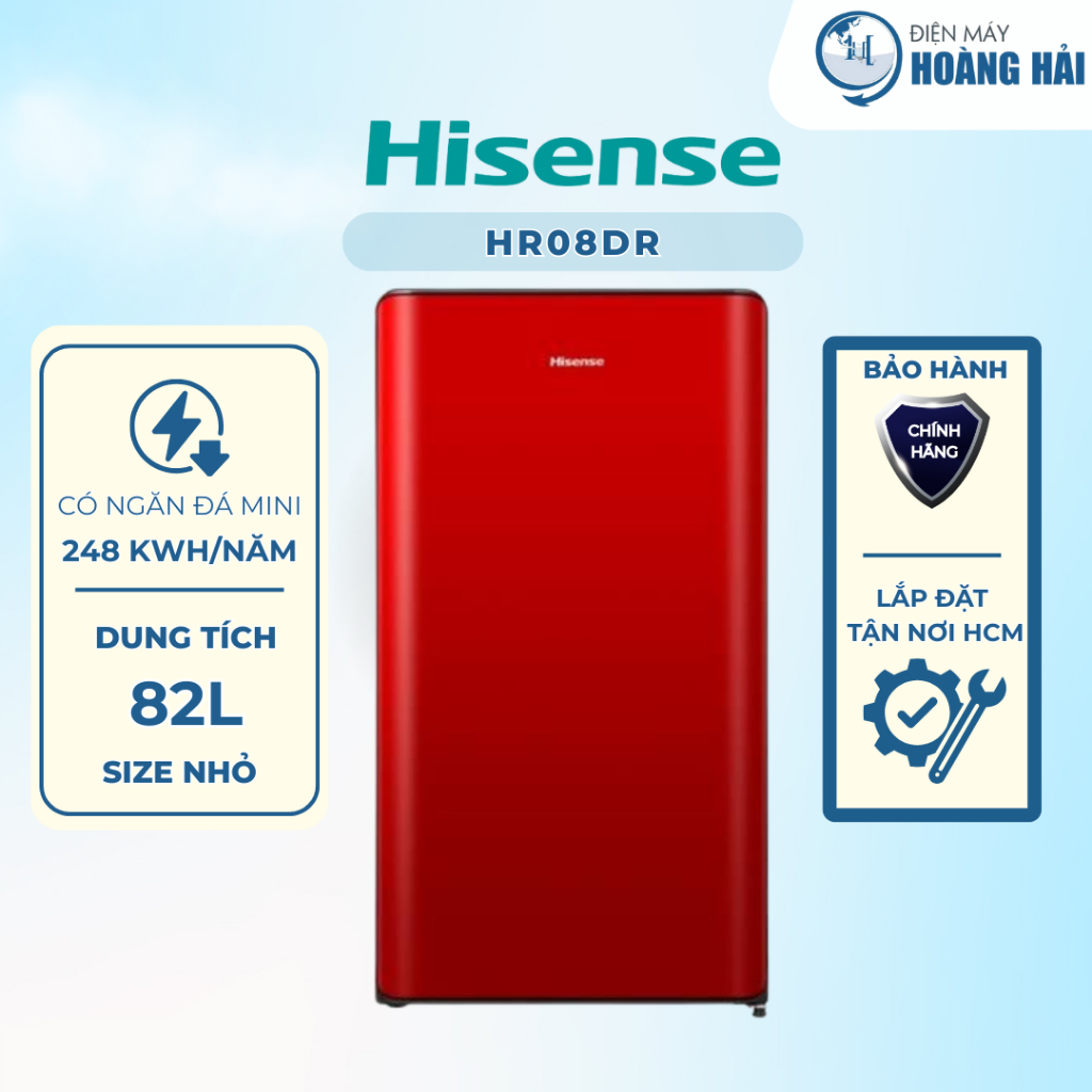 HR08DW | HR08DR | Tủ lạnh mini Hisense 82 Lít HR08DW | HR08DR - Nhỏ Gọn Sinh Viên, Tiết Kiệm Điện