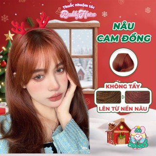  Thuốc nhuộm tóc màu NÂU CAM ĐỒNG NÂU CAM ĐẤT NÂU ĐỒNG ÁNH CAM,thuốc nhuộm tóc không cần tẩy kem nhuộm tóc tại nhà Bud 