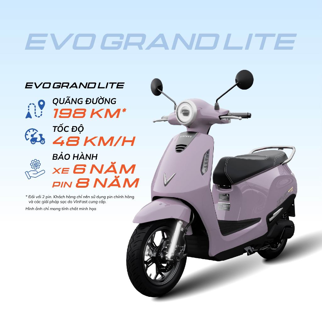 Xe máy điện VinFast Evo Grand Lite