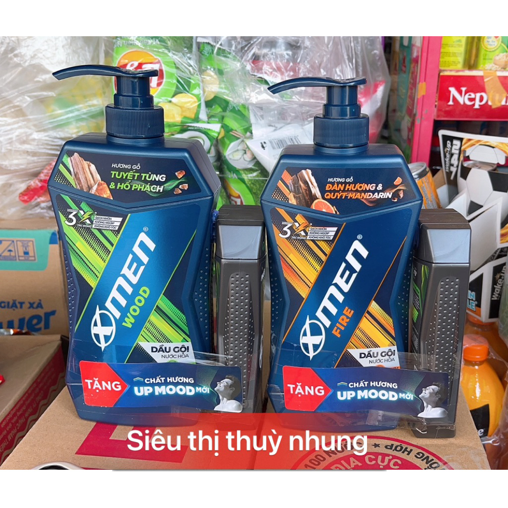 Dầu gội xmen for wood chai 650g tặng 1 chai dầu gội 150g