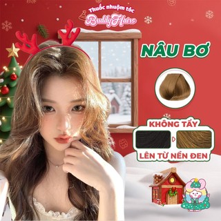  Thuốc nhuộm tóc màu NÂU BƠ NÂU TÂY thuốc nhuộm tóc không cần tẩy kem nhuộm tóc tại nhà Buddyhairs tặng kèm dụng cụ 