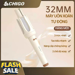 Máy Uốn Xoăn Tự Động CHIGO 32mm – Công Nghệ Cuộn Tóc Thông Minh, Nhiệt Độ Đa Cấp, An Toàn, Bảo vệ tóc.