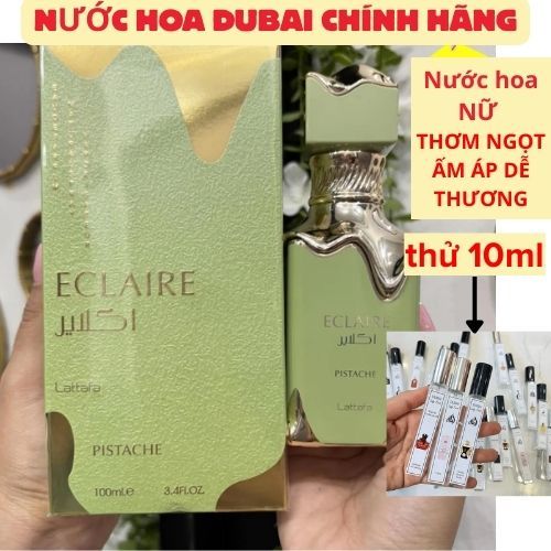 Nước Hoa Lattafa Eclaire Pistache Ngọt Ngào Sang Trọng