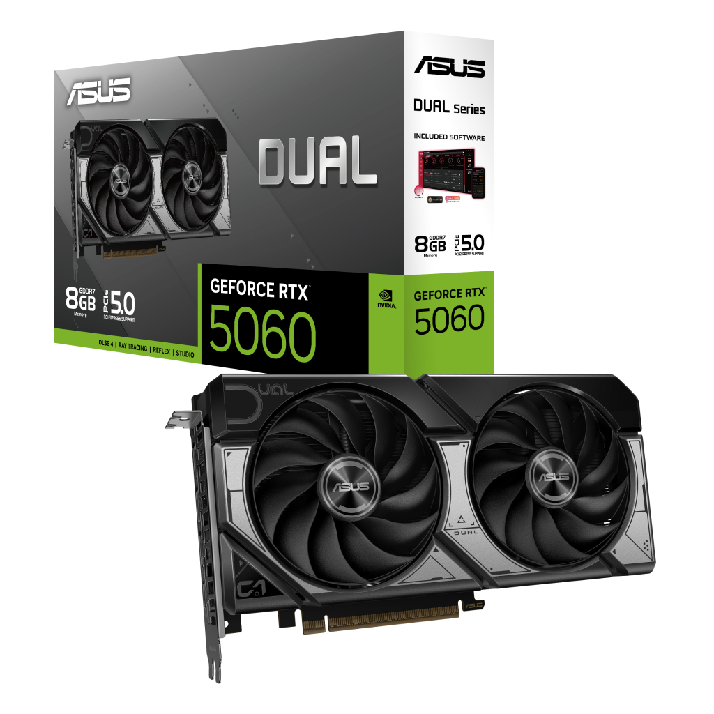 Card màn hình ASUS Dual GeForce RTX™ 5060 8GB GDDR7 OC (Dual-RTX5060-O8G)
