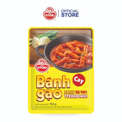 Bánh gạo Tokbokki Jin cay Otoki gói 164g
