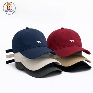 Mũ lưỡi trai LUCIHAT thêu chữ hình gấu thời trang nam nữ, nón lưỡi trai chất vải kaki cao cấp phong cách Hàn Quốc