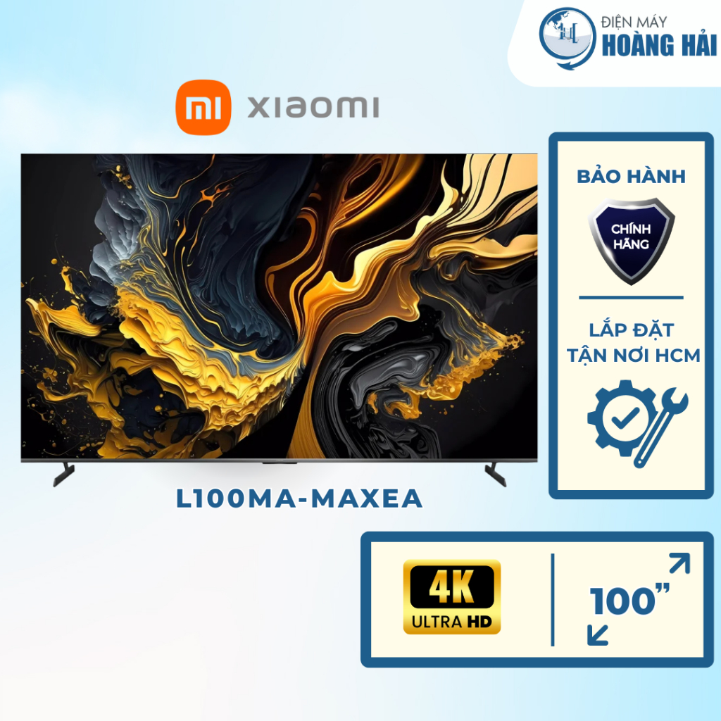 L100MA-MAXEA | Google Tivi Xiaomi QLED 4K 100 inch Max 100 L100MA-MAXEA - Hàng chính hãng