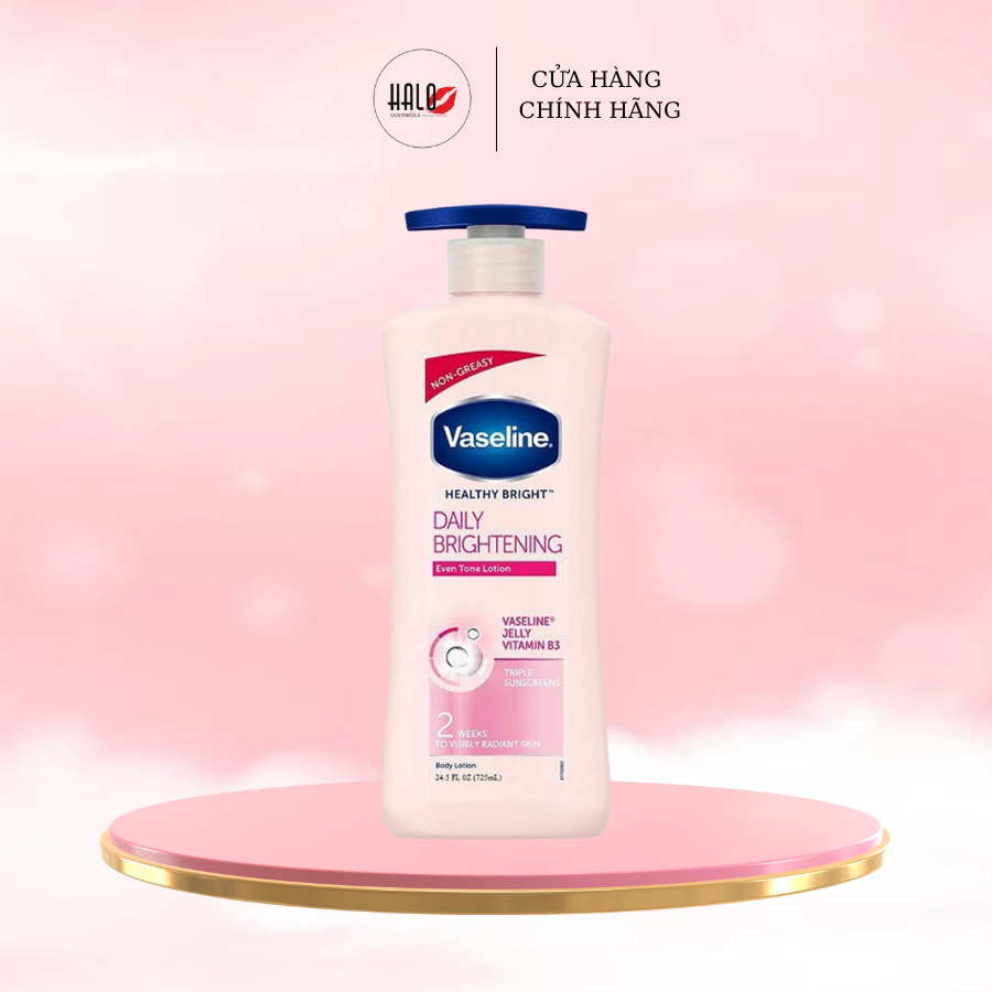Dưỡng thể Vaseline Daily Brightening 2weeks ban đêm 725ml