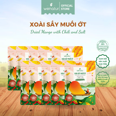 [COMBO SỈ GIÁ TỐT] Combo 10 Xoài Sấy Muối Ớt we'natur 35G [Bao bì mới]