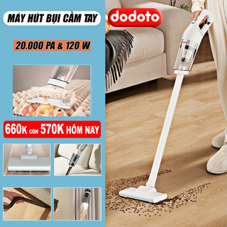 Máy hút bụi cầm tay dodoto LT113CG, Hút bụi cầm tay mini không dây giường nệm,ô tô, lực hút 20.000Pa