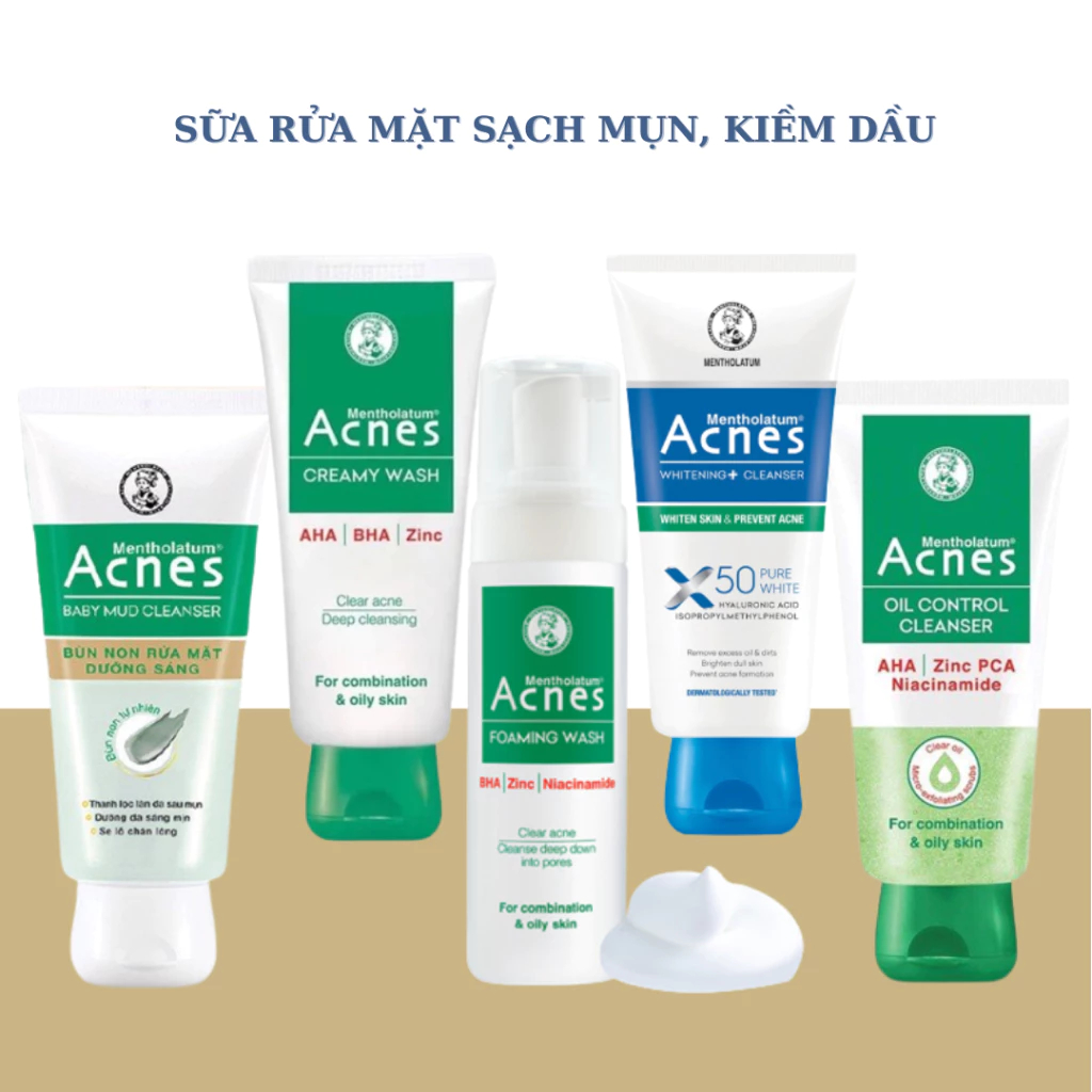 Sữa Rửa Mặt Acnes. 100g