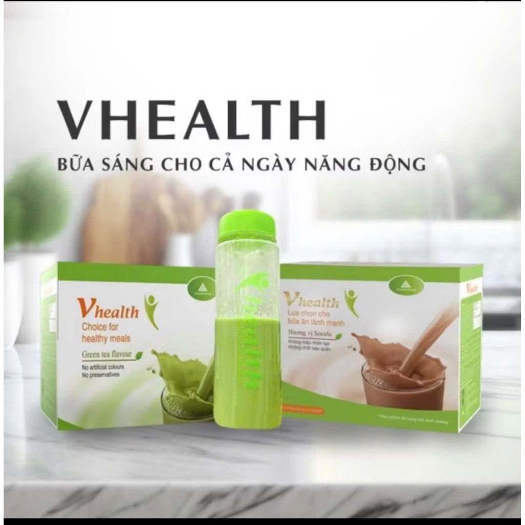 VHEALTH trà xanh/socola