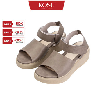  Sandal đế xuồng KOSU cao 5,5cm Sandal quai dán Nhật Bản siêu êm K-24211 