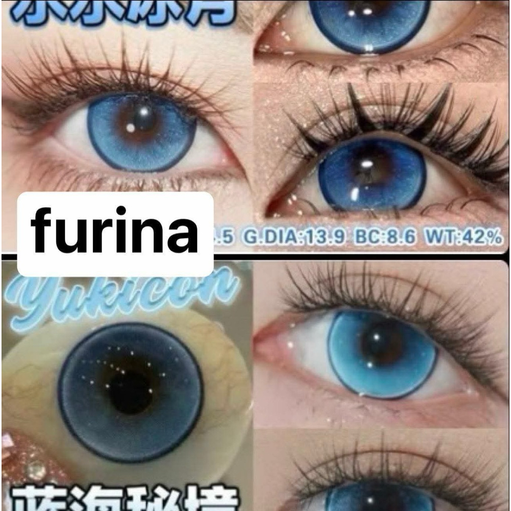 [ sẵn ] lens kính áp tròng cosplay Obanai, Furina yukicon 1 day ( 1 CẶP ) - Tiệm hnap
