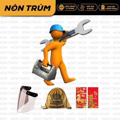 Quà tặng - Phụ kiện gắn thay thế cho các dòng nón bảo hiểm Royal