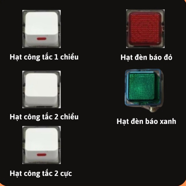 Hạt công tắc Lioa E18S12M,hạt ổ cắm, hạt đèn báo Lioa,hạt mạng Lioa,hạt bình nóng lạnh,hạt công tắc 