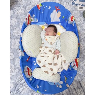 Combo Nôi tre + Bọc nệm cho bé nằm đặt võng