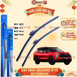  Gạt mưa ô tô MITSUBISHI Xforce Outlander Xpander Triton Pajero Attrage Cần gạt mưa Silicone ODL Đài Loan xe BIG B 