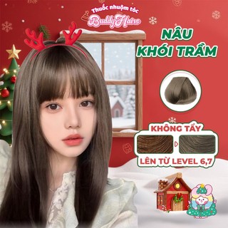  Thuốc nhuộm tóc màu NÂU KHÓI TRẦM thuốc nhuộm tóc không cần tẩy kem nhuộm tóc tại nhà Buddyhairs tặng kèm dụng cụ 