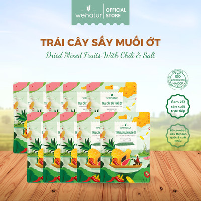 [COMBO SỈ GIÁ TỐT] Combo 10 Trái Cây Sấy Muối Ớt we'natur 35G [Bao bì mới]