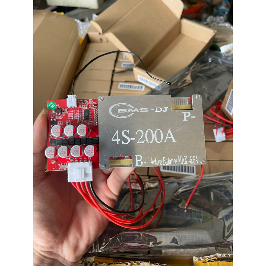 Mạch 4s-200A Dj tích hợp cân bằng 5,5A có chống chập tải