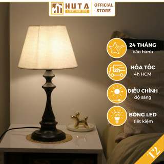  Đèn ngủ để bàn thép HUTA Light For Life T2 sang trọng điều chỉnh độ sáng bảo hành 24 tháng 