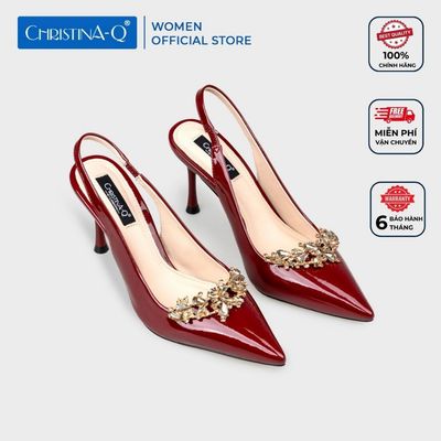 Giày Nữ Cao Gót Bít Mũi Nhọn CHRISTINA-Q GBN449H