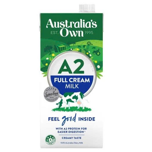 Australia's Own A2 Sữa Tươi Nước Tiệt Trùng 1L