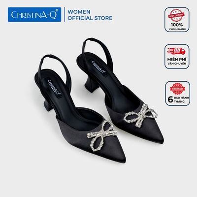 Giày Nữ Cao Gót Bít Mũi Nhọn CHRISTINA-Q GBN433H