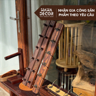  Kệ gỗ treo tường móc gỗ decor trang trí nhiều kích thước được sơn phủ chống ẩm mốc mối mọt KGTT03 