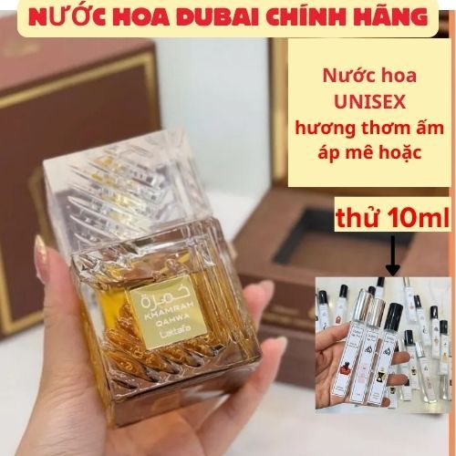 Nước hoa Lattafa Khamrah Qahwa hương thơm ấm áp mê hoặc