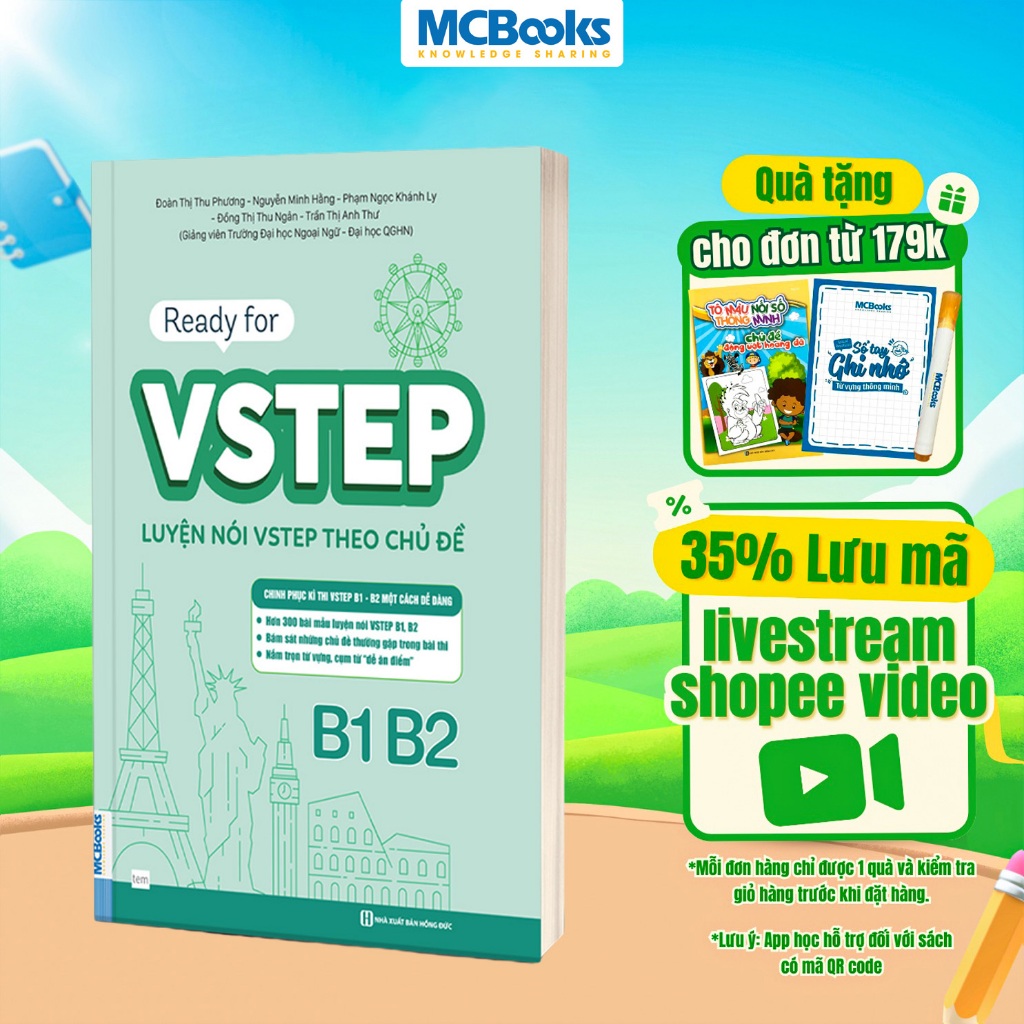 Sách - Ready for VSTEP - Luyện nói VSTEP theo chủ đề B1 B2